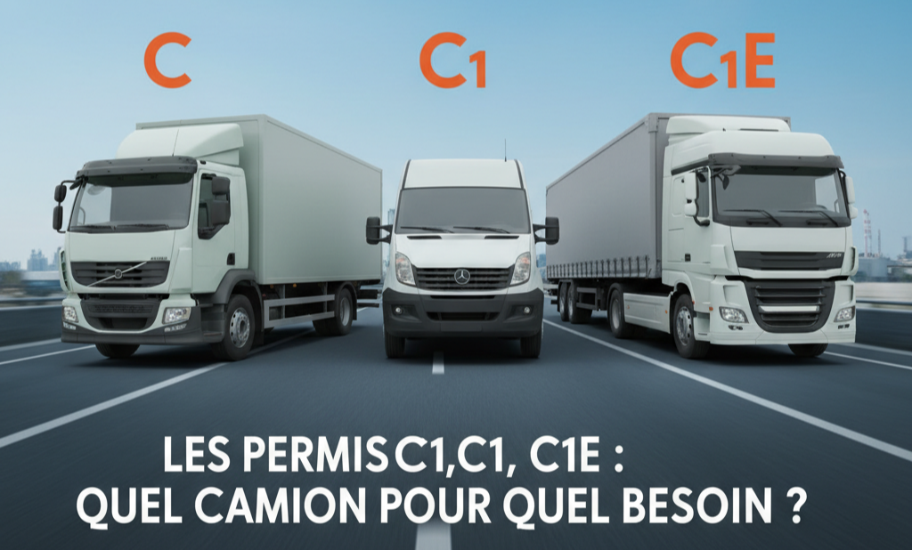 Guide complet des permis poids lourds : C, C1 et C1E