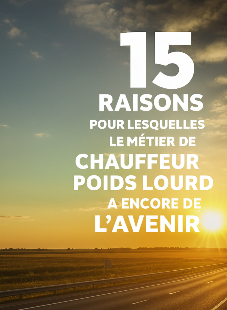 15 raisons pour lesquelles le métier de chauffeur poids lourd a encore de l’avenir